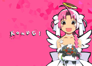 Pink haired angel girl stuffed - stuffed free wallpaper