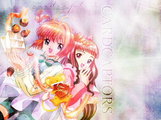 Anime girls teddy bear cake - a caption free wallpaper