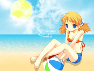 Beach girl summer sun bikini - free bikini wallpaper