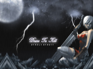 Woman red bikini sword rain - a sword in the rain free wallpaper