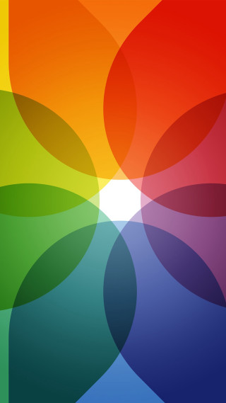 Colorful background circles center white - bridget riley free wallpaper for mobile