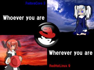 Girl hat caption redhat linux - a picture of a girl free wallpaper