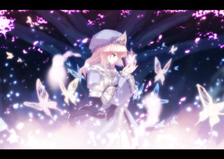 White dress hat butterflies starry - a white dress and a hat free wallpaper