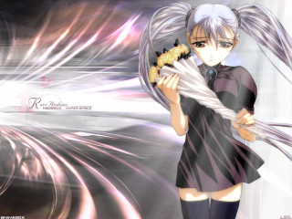 Anime girl long hair sword 4 - a background free wallpaper for desktop