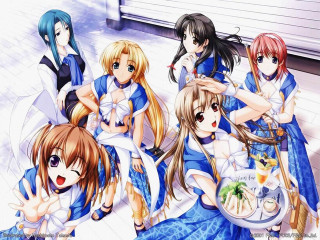 Girls food standing rayonism official - food free wallpaper