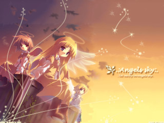 Anime girls hill star sky - a hill free wallpaper