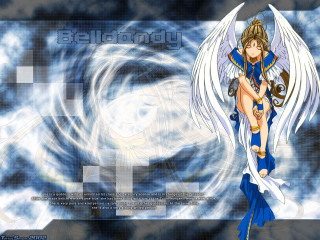 Angel wings blue dress kneeling - angel free wallpaper