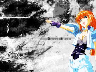 Redhair bluejacket woman anime sotsart - a blue jacket free wallpaper