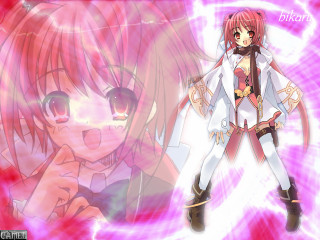 Anime pinkhair whiteshirt pinkheart rayonism - anime style free wallpaper for desktop
