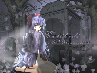 Purple dress cemetery gothic screenshot - a purple dress free wallpaper for desktop