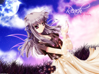 Girl dress sitting grass night - a girl in a dress free wallpaper