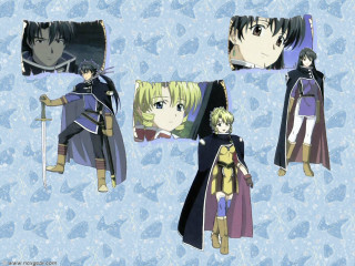 Anime characters black purple swords - sword free wallpaper