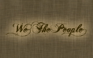 Brown background we the people - we free wallpaper for desktop