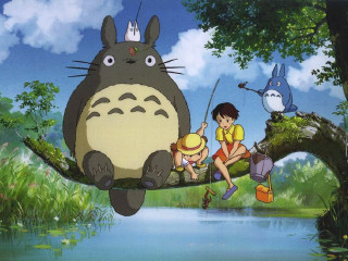 Forest children totoro animals magical - a tree branch in a forest free wallpaper