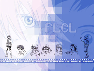 Flcl group anime characters baiōken - a group of anime characters free wallpaper