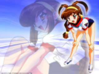 Girl sailor holding ball ayuako - a ball free wallpaper
