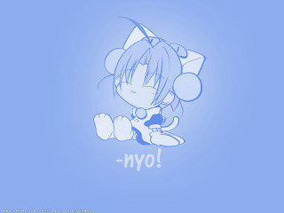 Yo cartoon blue chibi anime - maya free wallpaper