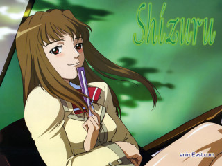 Shezuru girl longhair toothbrush blush - her mouth free wallpaper