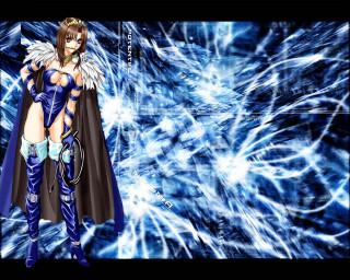 Woman blue wings cape fantasy - a blue outfit free wallpaper
