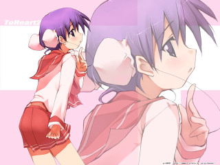 Purple haired anime girls pink - a couple of anime girls free wallpaper