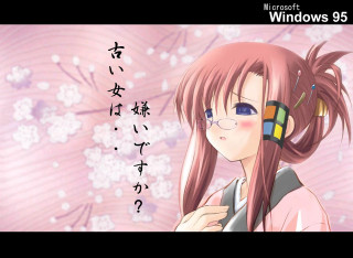 Pink hair glasses vaporwave kimono - vaporwave free wallpaper