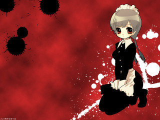 Black dress blood red background - a black umbrella free wallpaper
