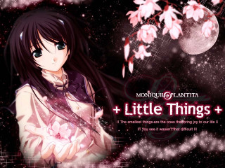 Girl pinkshirt cherryblossoms stars night - a pink shirt free wallpaper