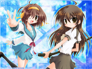 Anime girls baseball bat school - a baseball bat free wallpaper