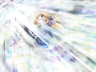 Snowboard woman starburst rayonism blonde - god ray free wallpaper