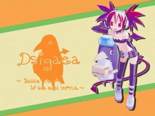 Demon girl purple outfit bird - a purple hat free wallpaper
