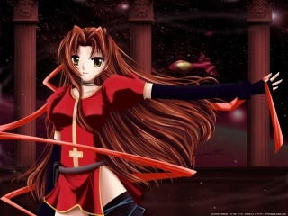 Long hair woman bow arrow - a bow and arrow free wallpaper