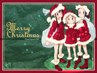Christmas girls aurora reindeer snow - a merry christmas free wallpaper