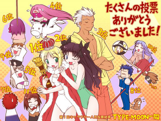 Anime fate characters group background - word free wallpaper