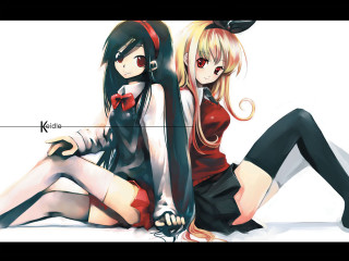 Anime girls gothic manga yandere - their leg free wallpaper