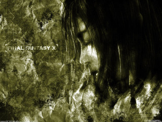 Woman longhair blackshirt finalfantasy grungybackground - grungy free wallpaper