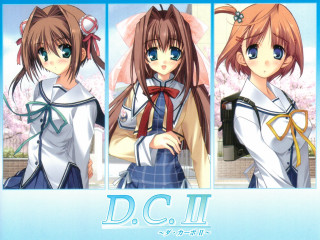 Girl schooluniform longhair bow bluebackground - long hair and a bow free wallpaper for desktop