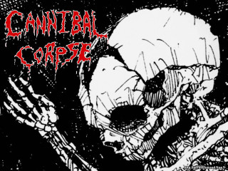 Skeleton holding knife fork cannibal - graphic novel free wallpaper