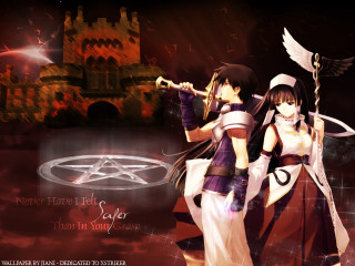 Anime siblings castle gothic fire - ann thetis blacker free wallpaper for desktop