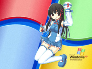 Anime girl rainbow uniform mouse - anime girl free wallpaper for desktop