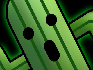 Green black shock art ayo - a black circle free wallpaper