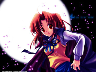 Purple dress scarf fullmoon anime - her shoulder free wallpaper