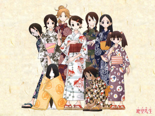 Women kimono ukiyo e floral - kimono free wallpaper