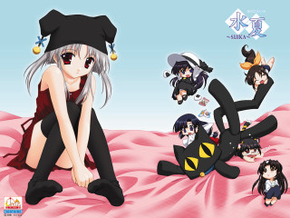 Girl black hat anime blanket - a pink blanket free wallpaper