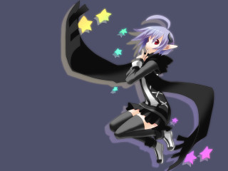 Cartoon star flying alice prin - a black outfit free wallpaper