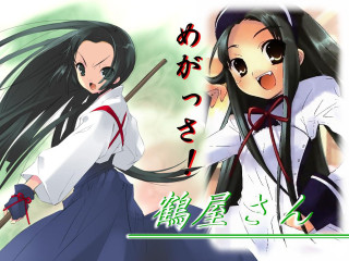 Anime girls sword stick hakama - long hair and a sword free wallpaper
