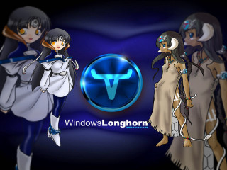 Anime girls windows longhorn blue - a group of anime girls free wallpaper