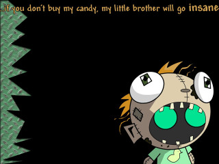 Cartoon bigeyes greenshirt quote parody - big eye free wallpaper