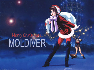 Santa woman presents city fireworks - altermodern free wallpaper for desktop