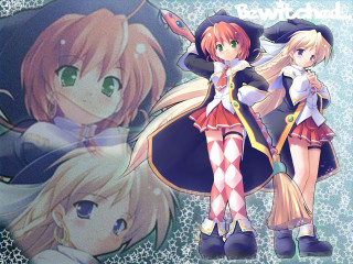 Anime girls swords witch hats - a sword and the other free wallpaper