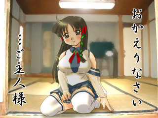 Woman flower japanese message sailor - a flower free wallpaper for desktop